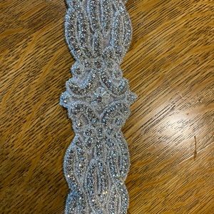 Jeweled wedding dress belt
